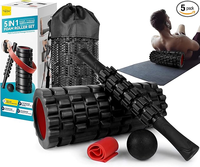 Krightlink 5-in-1 Foam Roller Set by Krightlink