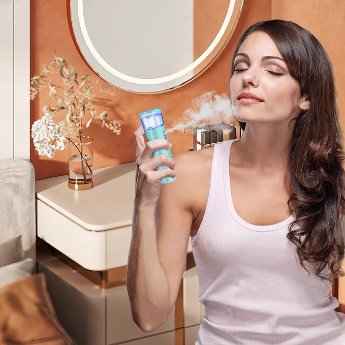 withthesun Nano Face Mister, Facial Steamer, USB Rechargeable Cool Mist Sprayer - Image 6
