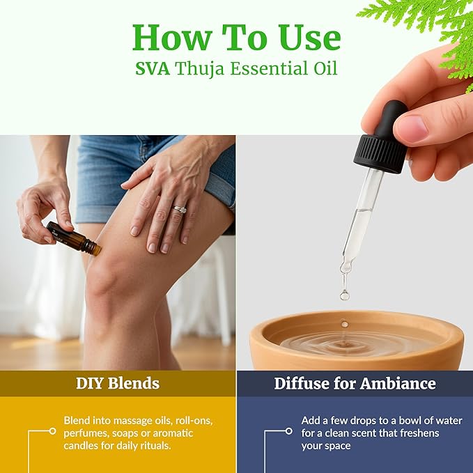 SVA Thuja Essential Oil – 1 Fl Oz – 100% Natural Thuja Oil - Image 6