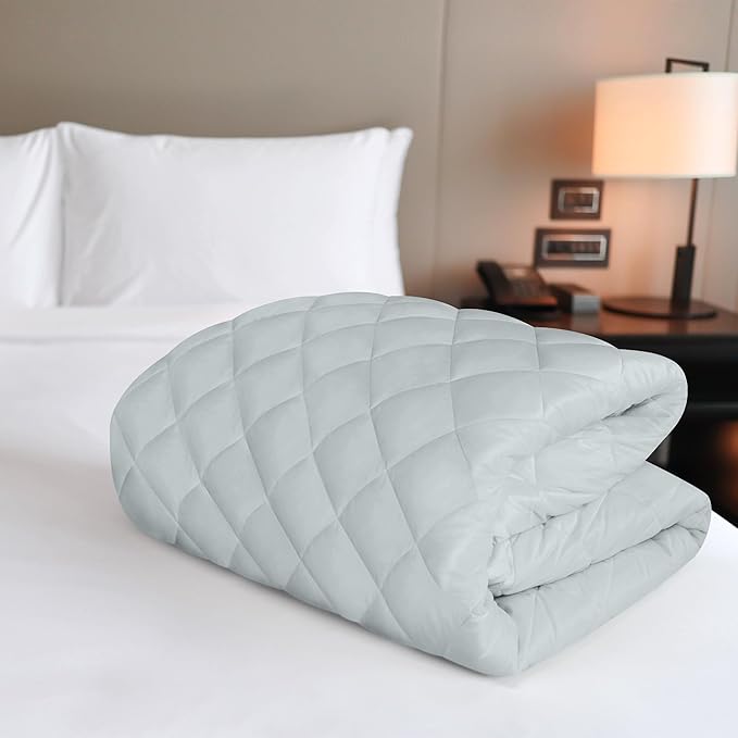 Utopia Bedding Quilted Fitted Mattress Pad, King Size, Elastic Fitted Mattress - Image 5