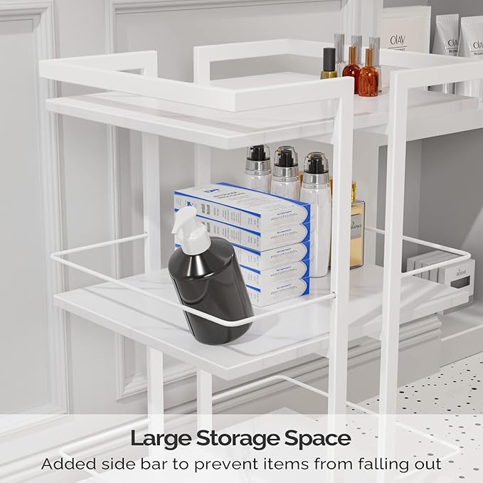 Esthetician Cart with Wheels Salon Rolling Trolley, Mobile Storage Organizer - Image 4