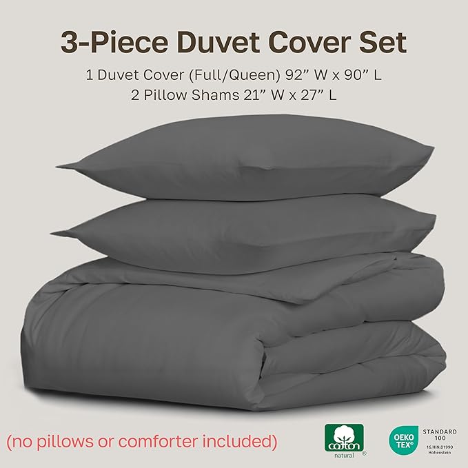 California Design Den 3 Pc Full/Queen Size Duvet Cover Set - Image 5