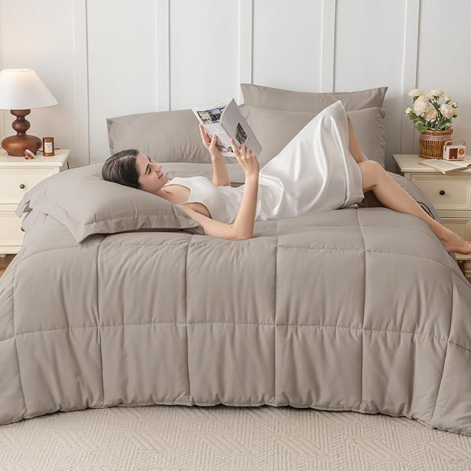 JOLLYVOGUE California King Comforter Set, Ultra-Soft Bed in a Bag Cal King Size - Image 7