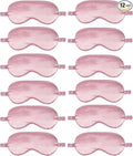 12PACK Silky Sleep Masks Satin Eye Mask Silk Eyes Cover by WJingYiJia