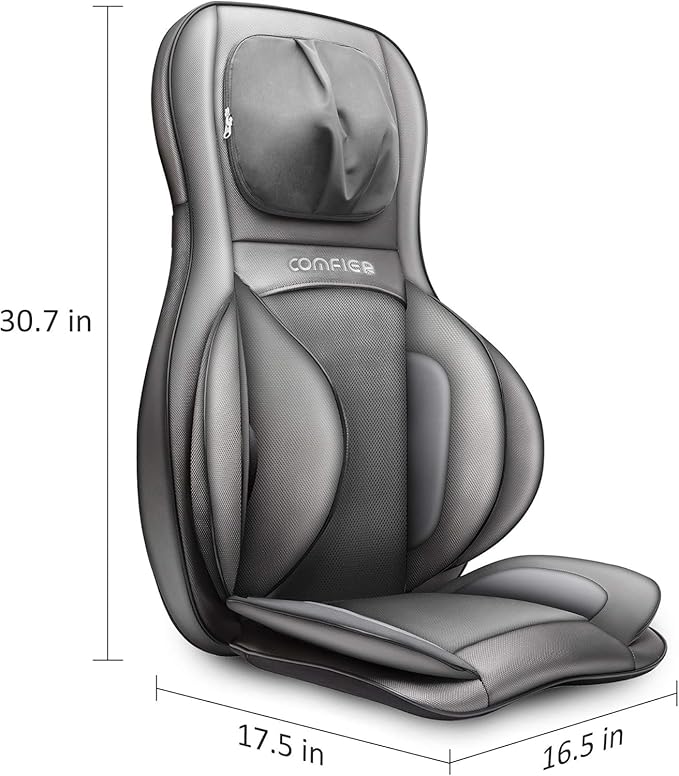 COMFIER Massager Chair with Heat, Shiatsu Neck Back Massager Portable with - Image 8