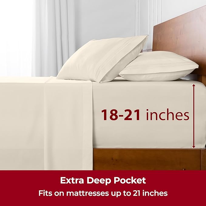Mellanni Extra Deep King Sheets - Image 6