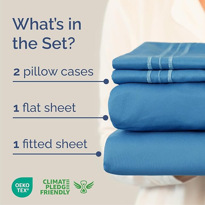 Queen Size 4 Piece Sheet Set - Image 2