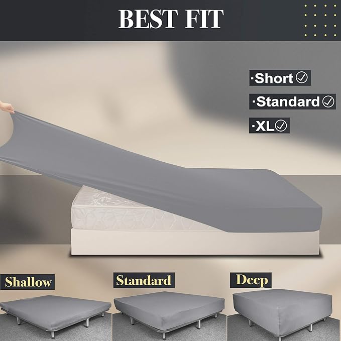 StretchSnug Full/Full XL Size Fitted Sheet Only - Image 4