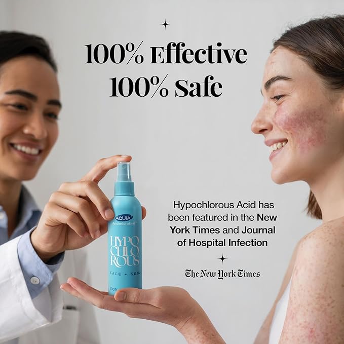 Hypochlorous Acid Spray for Face and Skin; Facial Cleanser | 2oz Face Mist - Image 2