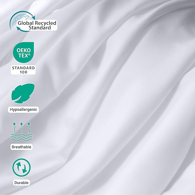 ZPECC White Bulk Flat Sheets Only Full Size 24 Pack, Easy Sort Top Bed Sheet by - Image 4
