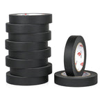 BOMEI PACK Black Painters Tape 1 Inch Bulk - Paint Tape 10 Rolls x 1 Inch x 55 Yards - Painter's Tape Black Masking Tape for Walls Painting, DIY Crafting, and School Projects, Total 550 Yards