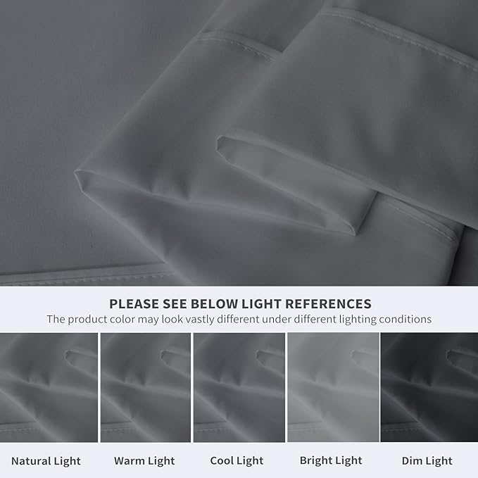 Maple&Stone Twin Flat Sheet 6 Pack, Premium Soft & Breathable, Brushed - Image 4