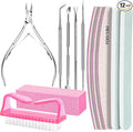 FANDAMEI Nail Care Kit, Nail Files 100/180, Nail Buffer Block, Cuticle Nippers by FANDAMEI