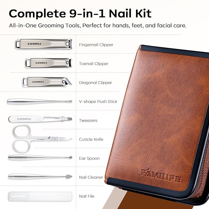 FAMILIFE Nail Care Kit 9-in-1 Professional - Image 7