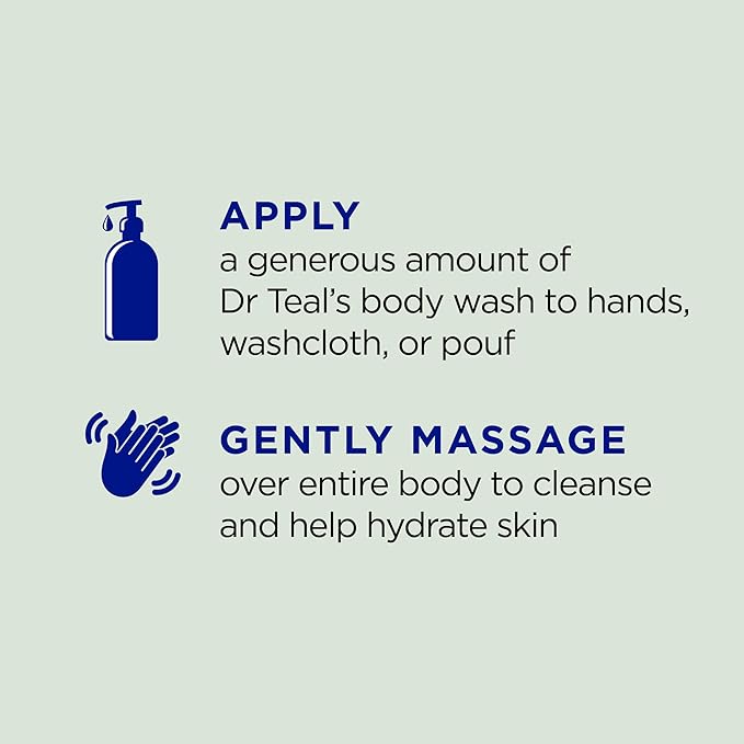 Dr Teal's Body Wash with Pure Epsom Salt, Relax & Relief with Eucalyptus & - Image 3