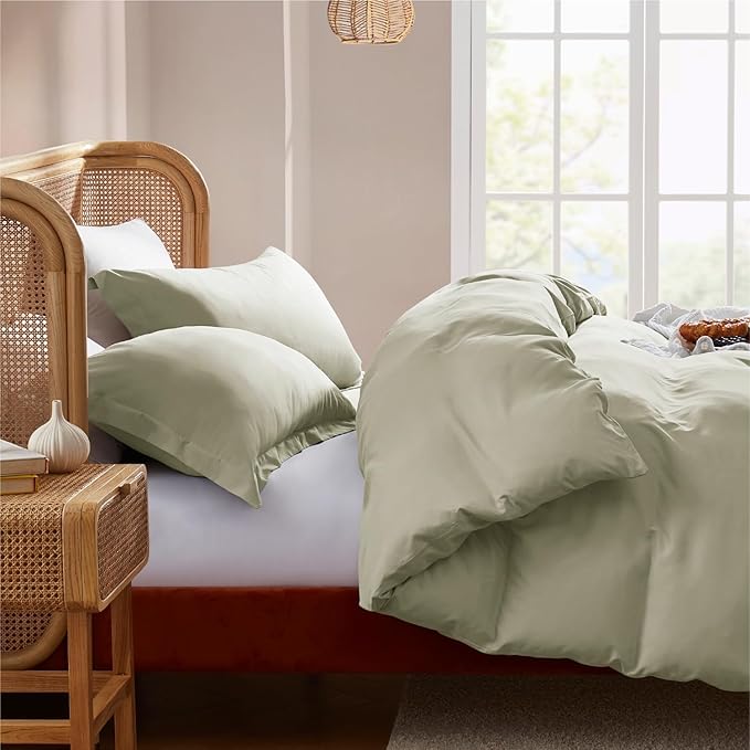 Nestl Light Sage Duvet Cover King Size - Image 7