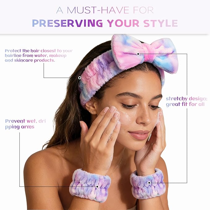 Ayesha Spa Headband and Wristband Set - Image 2