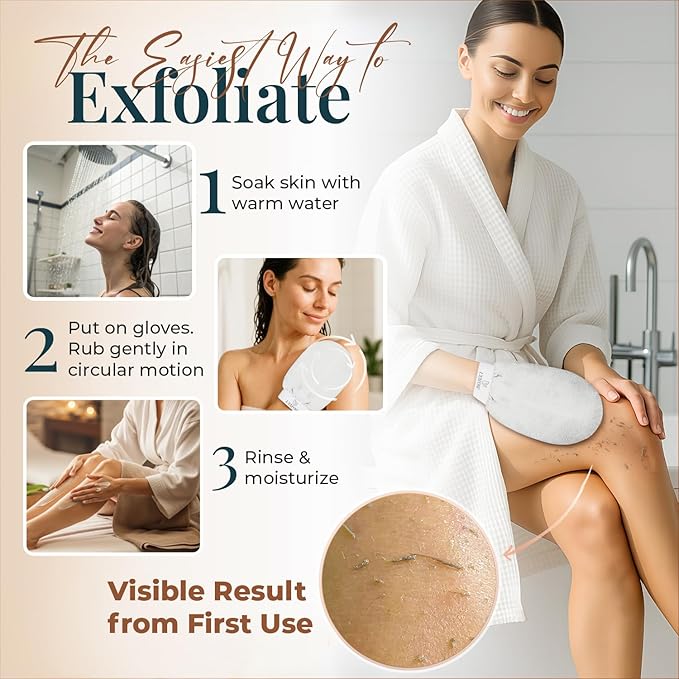 L'Exfose Kessa Hammam Deep Exfoliating Glove - Image 3