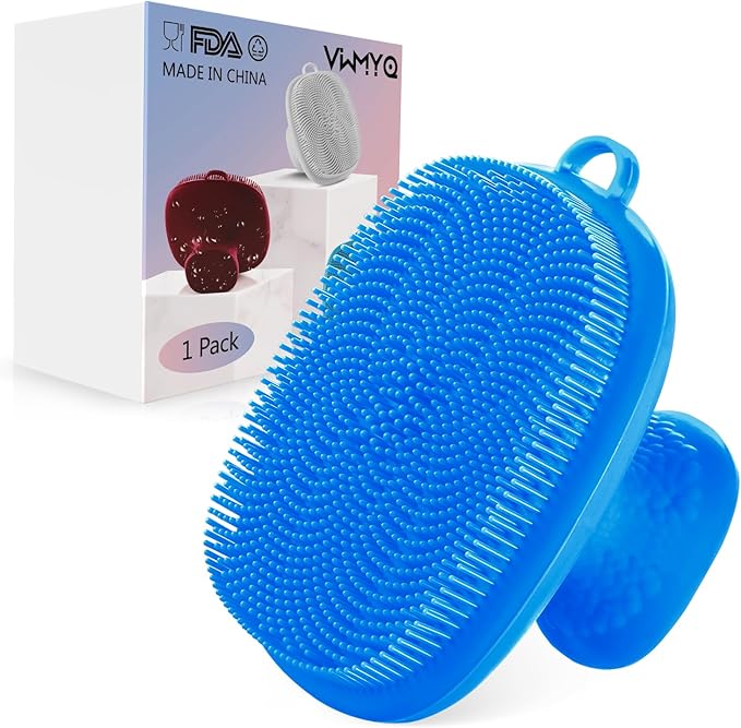 Silicone Face Scrubber for Men Facial Cleansing Brush Silicone Face Wash Brush by -100SoftSilicone-