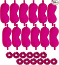 24Pcs Satin Eye Mask Silk Sleep Masks Silky Eyes Cover Blackout Blindfold by WJingYiJia
