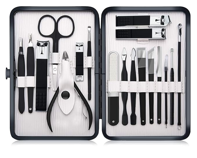 Professional Stainless Steel Nail Clipper Travel & Grooming Kit Nail Tools - Image 9