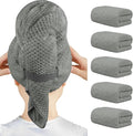 HOMEXCEL 5 Pack Large Microfiber Hair Towel Wrap by HOMEXCEL