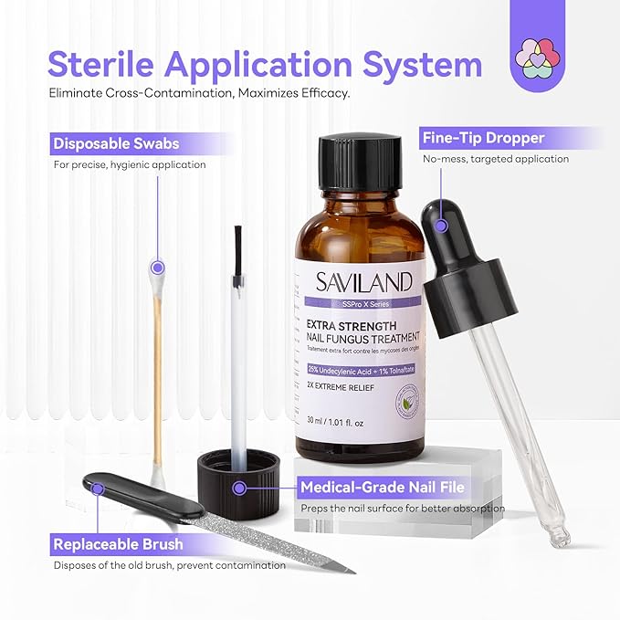 SAVILAND Toenail Fungus Treatment Extra Strength: 2X Extreme Nail Repair - Image 5