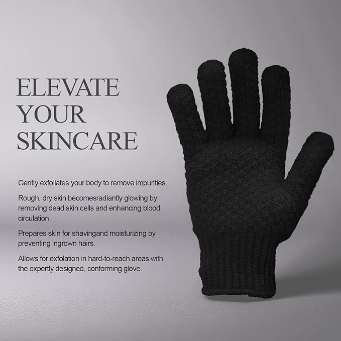 Evridwear Exfoliating Dual Texture Bath Gloves - Image 4
