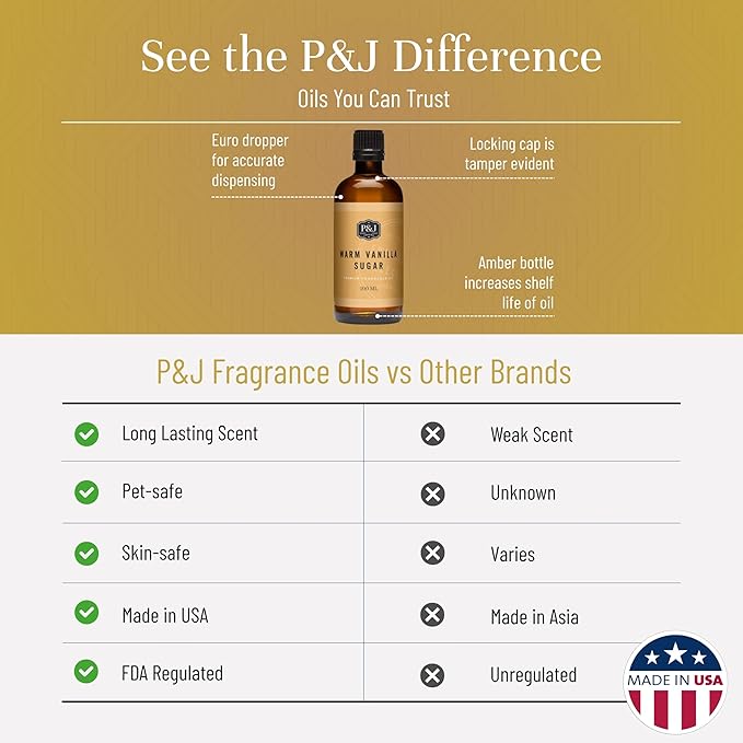P&J Trading Fragrance | Warm Vanilla Sugar Oil 100ml - Image 3