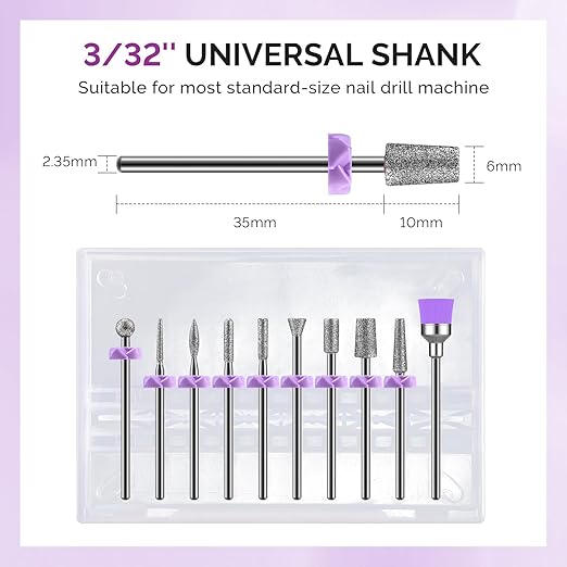 MelodySusie Nail Drill Bits, Nail Gel Polish Remover Tool - Image 4