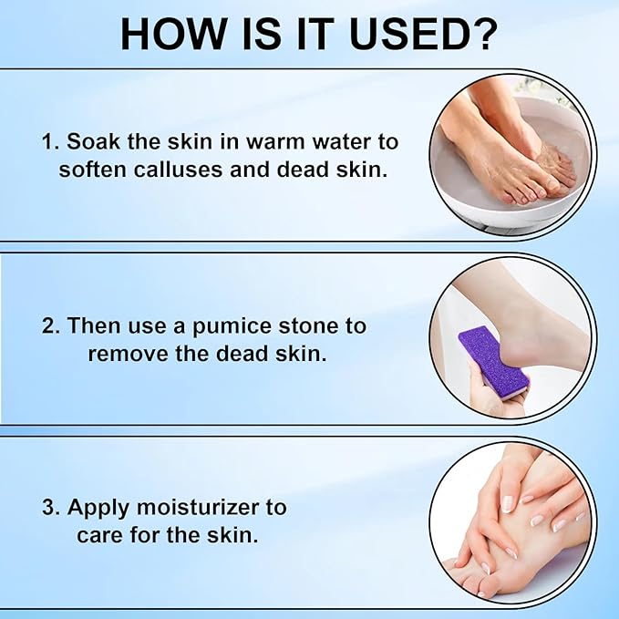 Foot Pumice Stone 4 Pack Pedicure Stone - Image 7