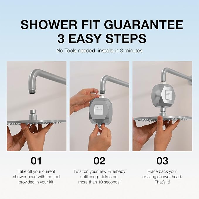Filterbaby Diamond Shower Filter, IAPMO Certified to NSF177 Standard, Expert - Image 6