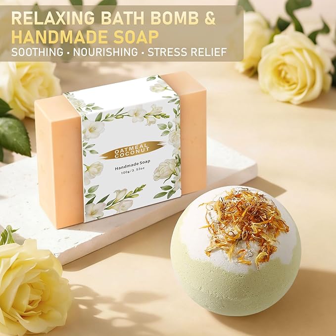 Birthday Gifts for Women, Gift Baskets for Women Self Care Spa Set, Get Well - Image 8