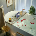 Bathtub Caddy Tray for Luxury Bathroom Bath tub Table Caddy Tray Shelf for by MUYEDRAIN