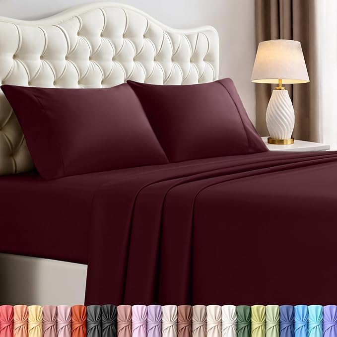 Utopia Bedding Queen Size Sheet Set – 4 Piece Bed Sheets, Soft and Breathable by UTOPIABEDDING