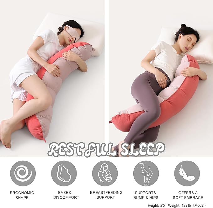 Peallow – Long Round Body Pillow - Image 5