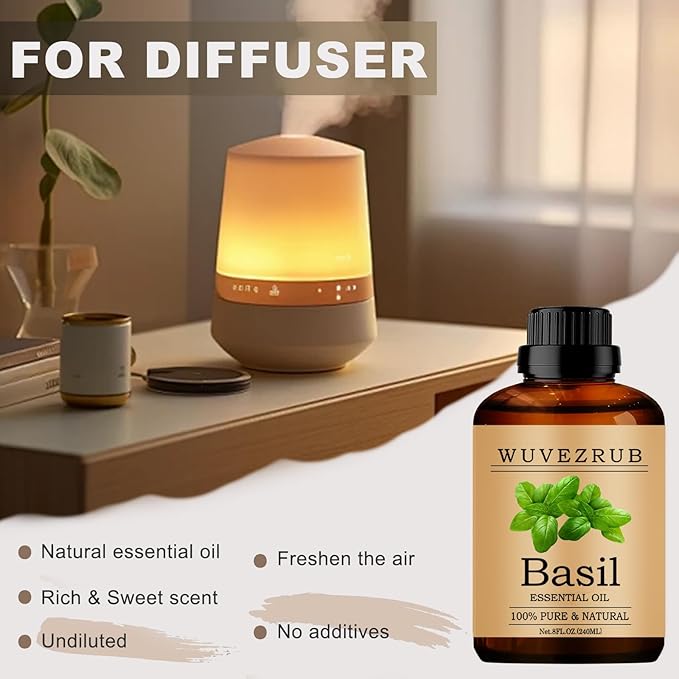 Basil Essential Oil, 240ML Pure and Natural - Image 5