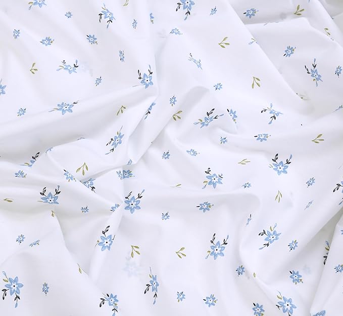 RUVANTI 100% Cotton Sheets – Twin Size Percale Bedding, Cooling & Breathable - Image 8