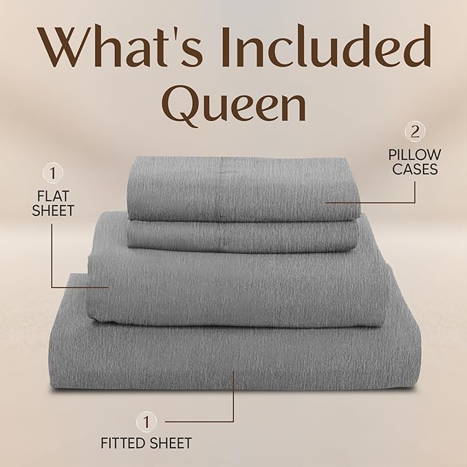 Utopia Bedding Queen Size Sheet Set – 4 Piece Bed Sheets, Soft and Breathable - Image 3