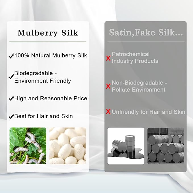 ZIMASILK 100% Pure Mulberry Silk Pillowcase 2 Pack, Soft and Smooth, Both Sides - Image 5