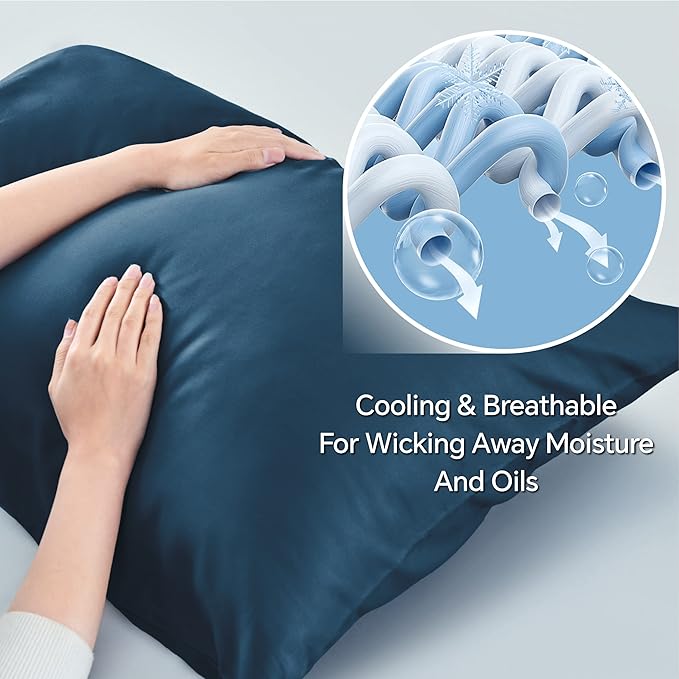 BEDELITE Pillow Cases Queen Size Set of 2, Rayon Derived from Bamboo, Cooling - Image 3