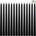 WPONSZU Set of 14 Black Taper Candles, 7-8 Hours Burn Time, Smokeless and by WPONSZU