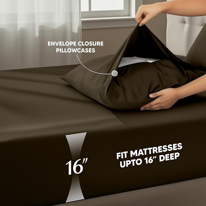 Utopia Bedding Full Size Sheet Set – 4 Piece Bed Sheets, Soft and Breathable - Image 4