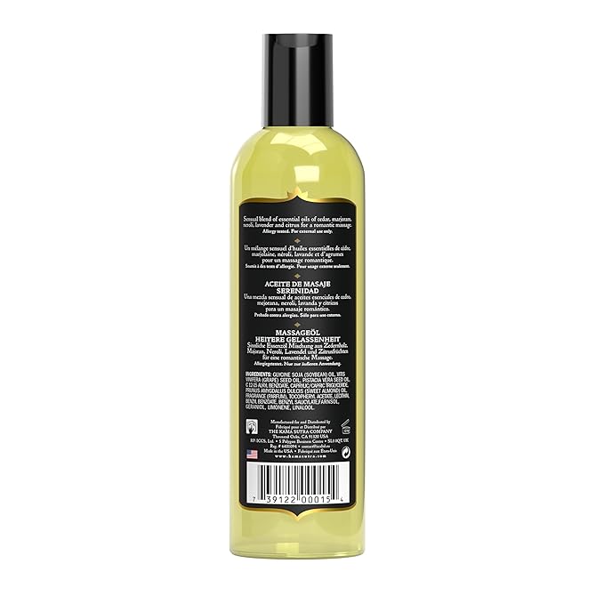 Kama Sutra Aromatics Massage Oil Serenity – 8 fl oz - Image 2