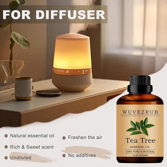 Tea Tree Essential Oils, 240ML 100% Pure and Natural Essential Oil - Image 5
