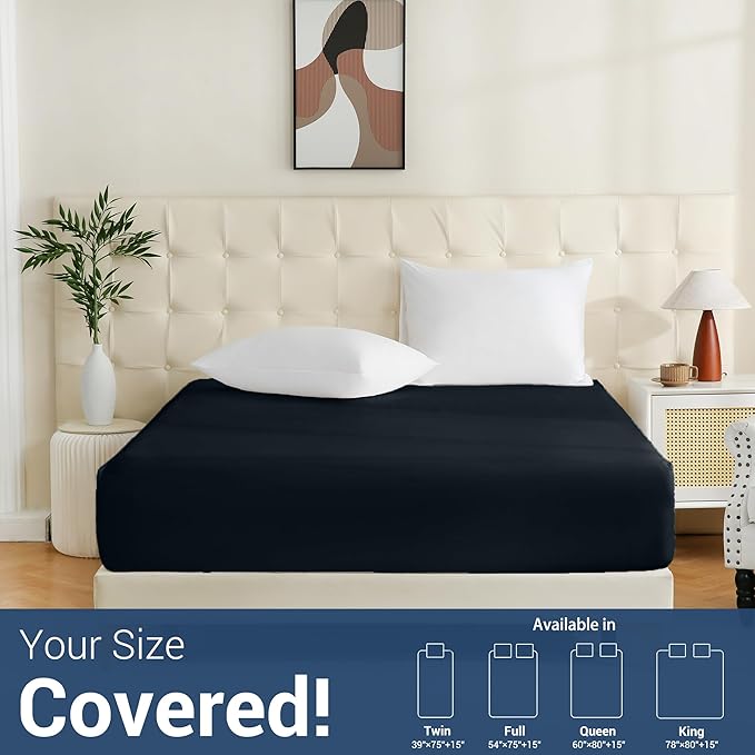 Bulk King Fitted Sheet Only Deep Pocket 6 Pack, Quick Sort Bottom Bed Sheets - Image 5