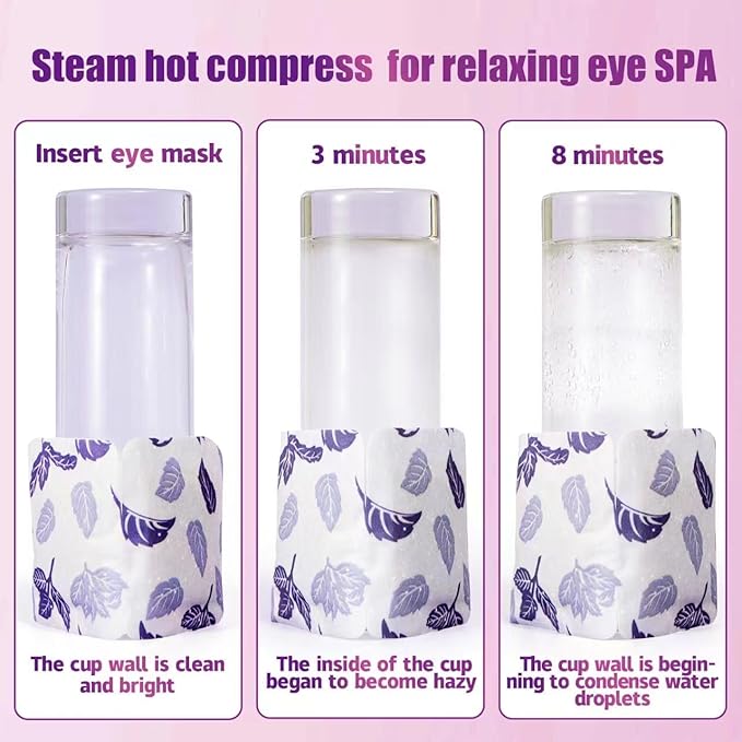 18 Packs Steam Eye Mask for Dry Eyes Self Heating Masks Cornea Care Rest - Image 4
