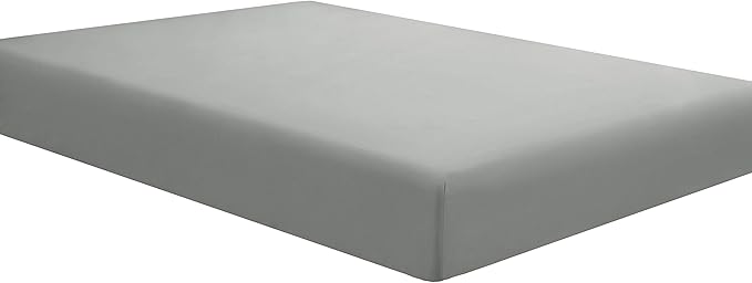 Sfoothome Queen Grey Fitted Sheet Only, Wrinkle Free by Sfoothome