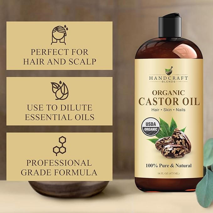 Handcraft Blends Organic Castor Oil 16 Fl Oz | 100% Pure and Natural | Premium - Image 5