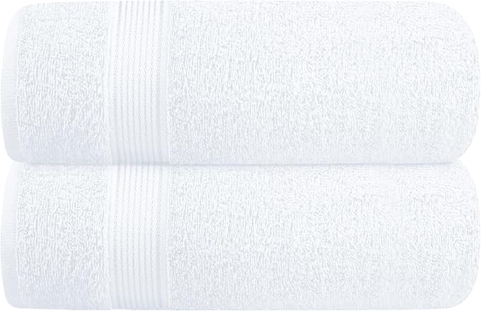 Elvana Home Cotton 2 Pack Oversized Bath Towel Set 28x55 inches, Large Bath by Unknown